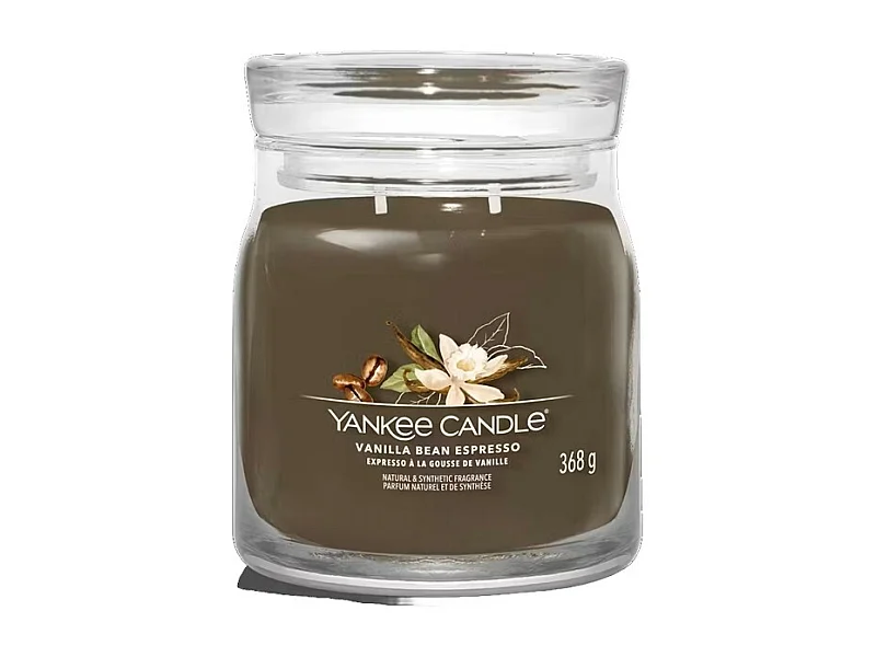 Duftkerze im mittelgroßen Glas, Vanilla Bean, braun 368 gr, Signature