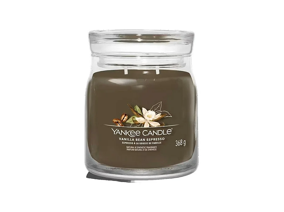 Duftkerze im mittelgroßen Glas, Vanilla Bean, braun 368 gr, Signature