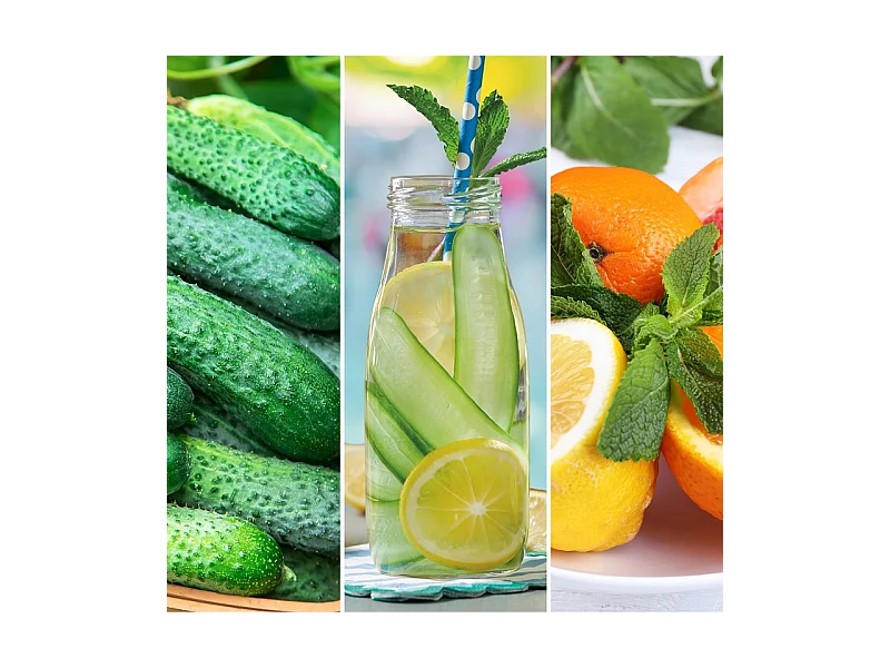 Bougie parfumée en grand pot, Cucumber Mint, vert 567 gr, Signature