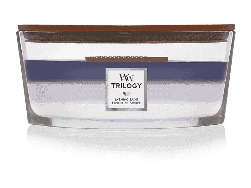 Vela perfumada elipse, Evening Luxe, violeta 453 gr