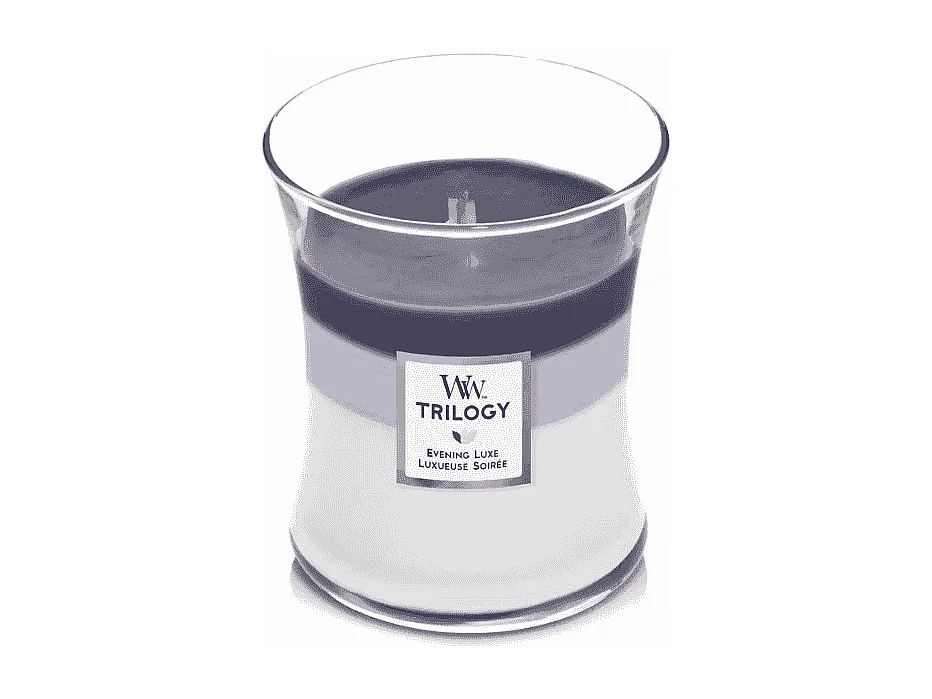 Geurkaars zandloper, Evening Luxe, violet 275 gr