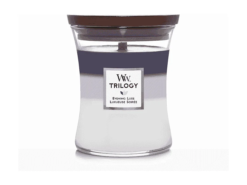 Vela perfumada reloj de arena, Evening Luxe, violeta 275 gr