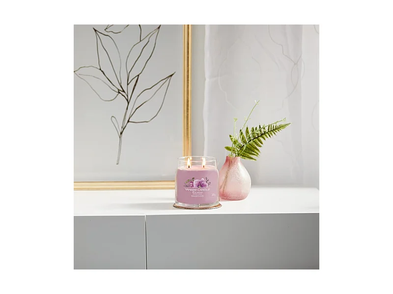 Duftkerze im mittelgroßen Glas, Wild Orchid, rosa 368 gr, Signature