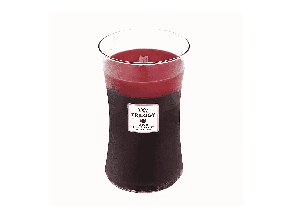 Geurkaars zandloper, Berries, rood 609 gr