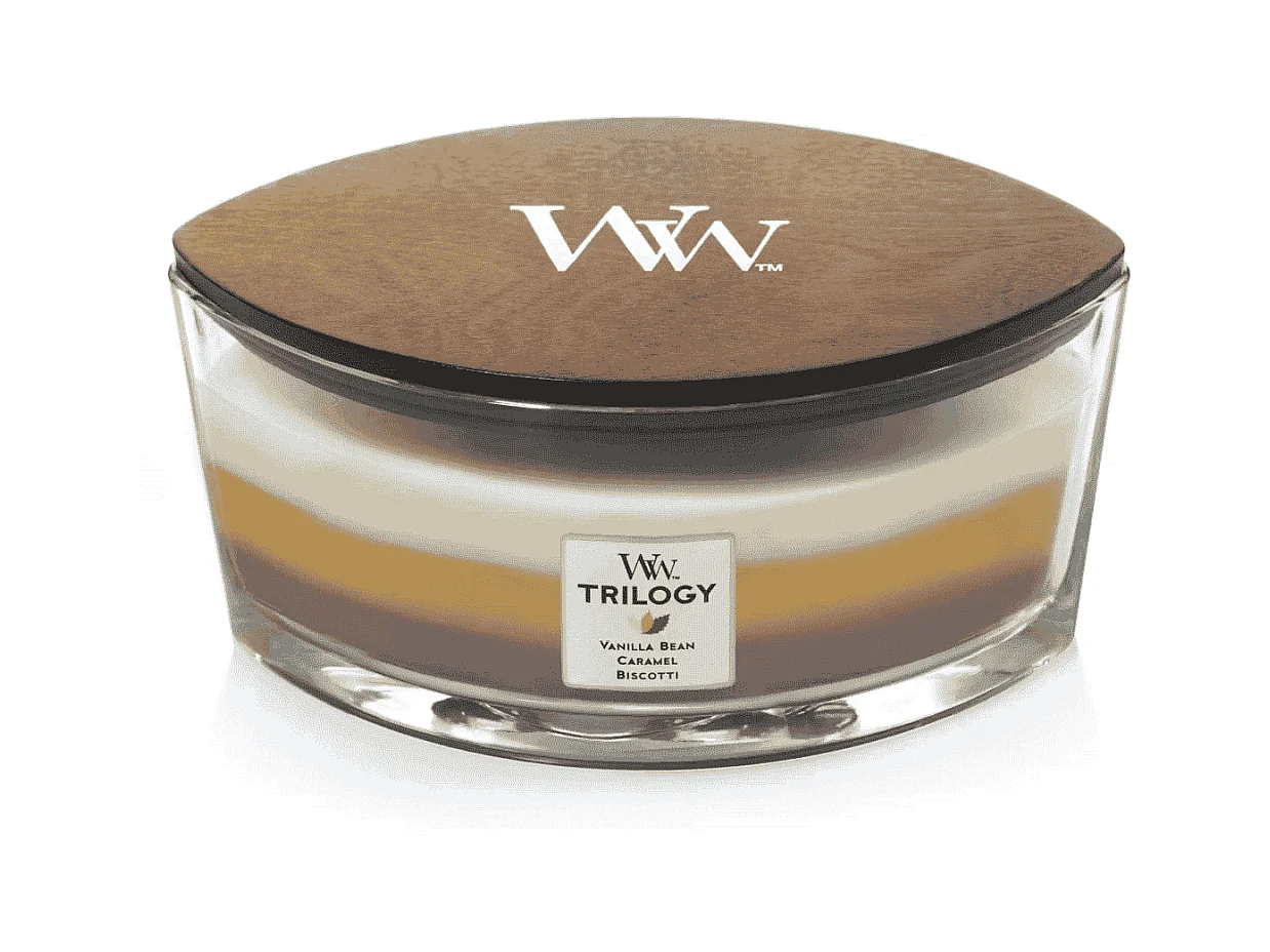 Bougie parfumée ellipse, Café Sweets, marron 453 gr