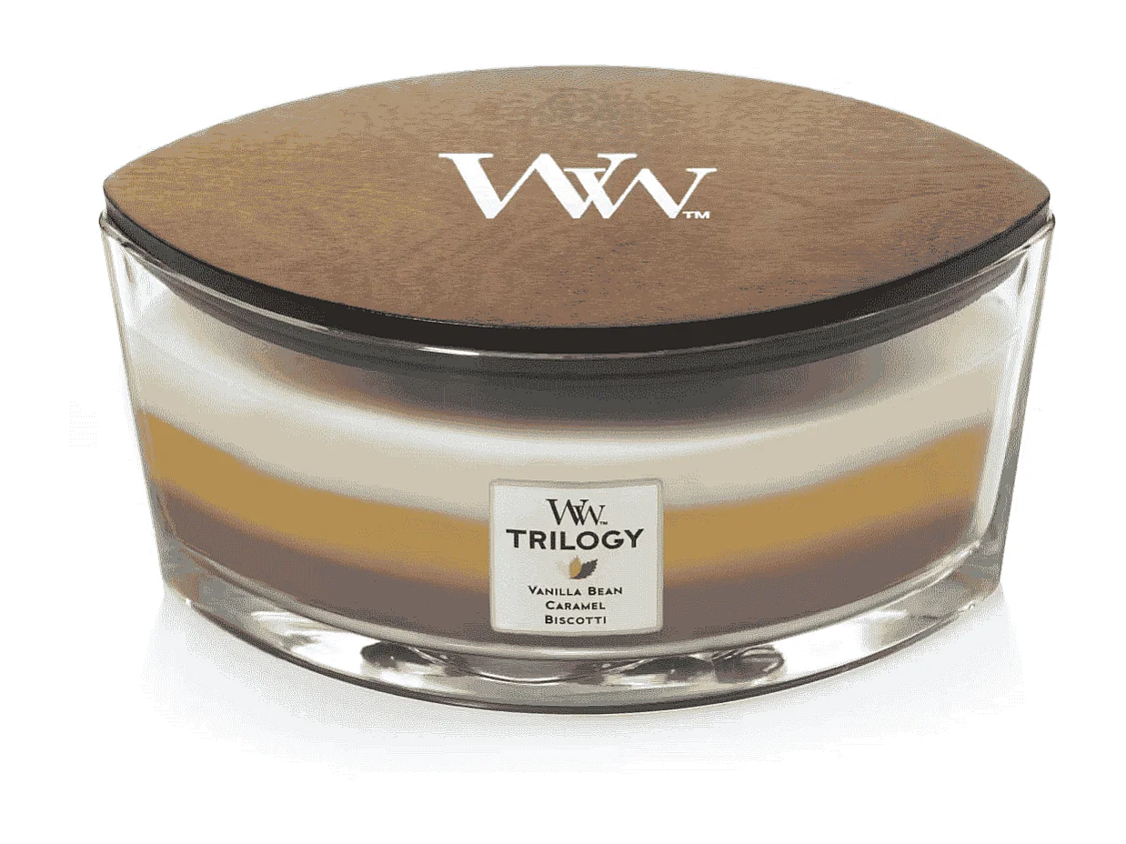 Bougie parfumée ellipse, Café Sweets, marron 453 gr