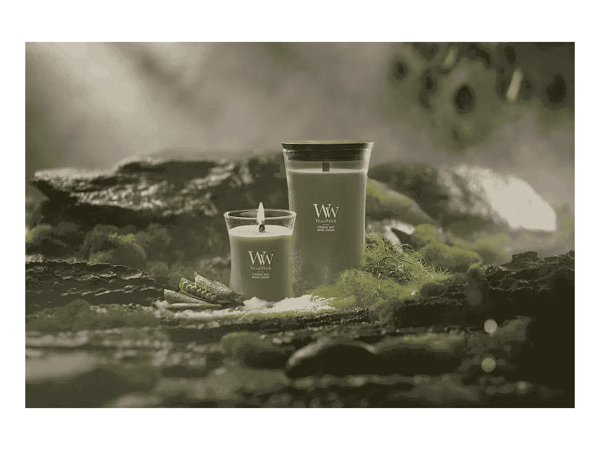 Sanduhr-Duftkerze, Ethereal Haze, grün, 275 gr