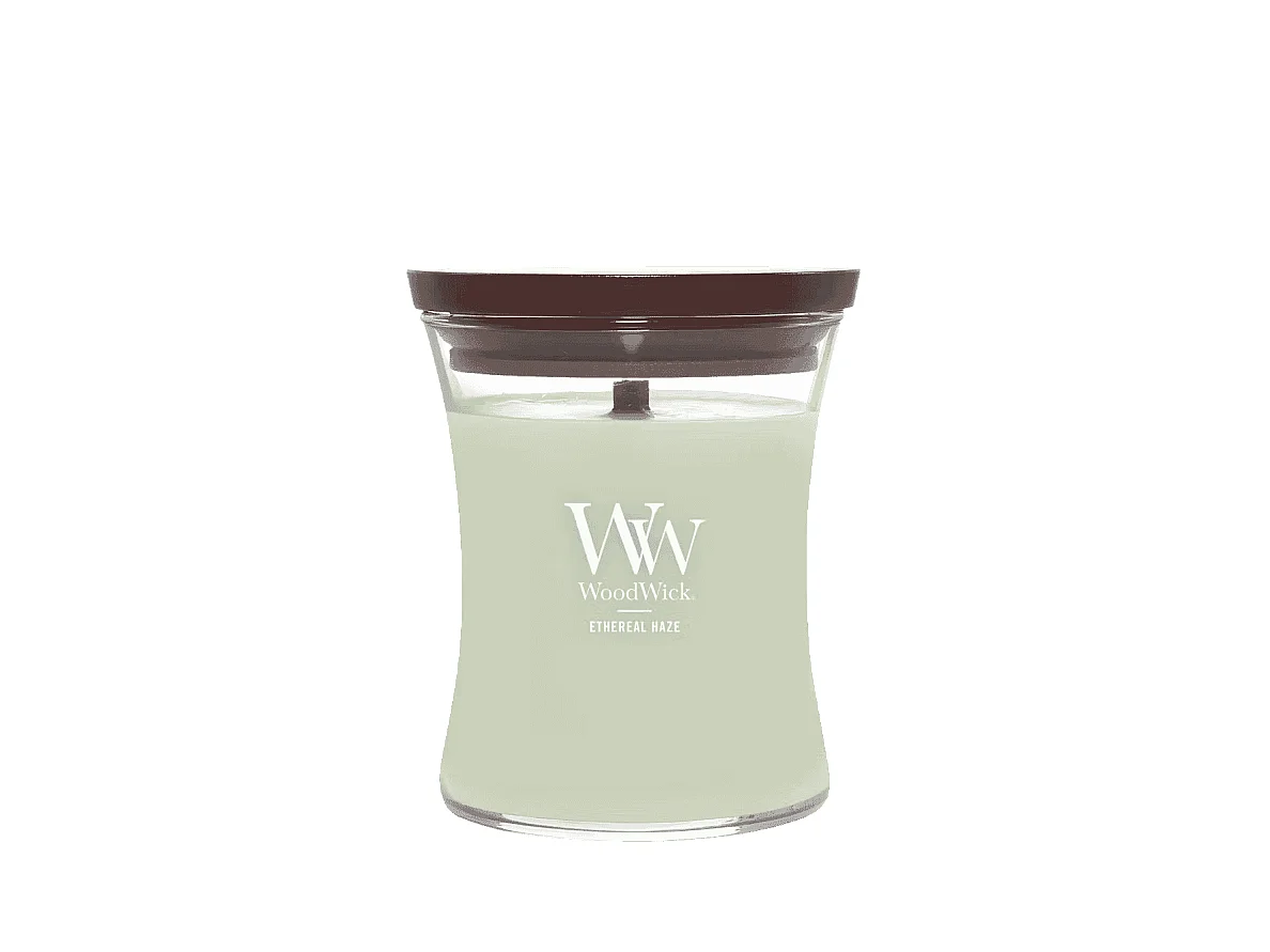 Bougie parfumée sablier, Ethereal Haze, vert 275 gr