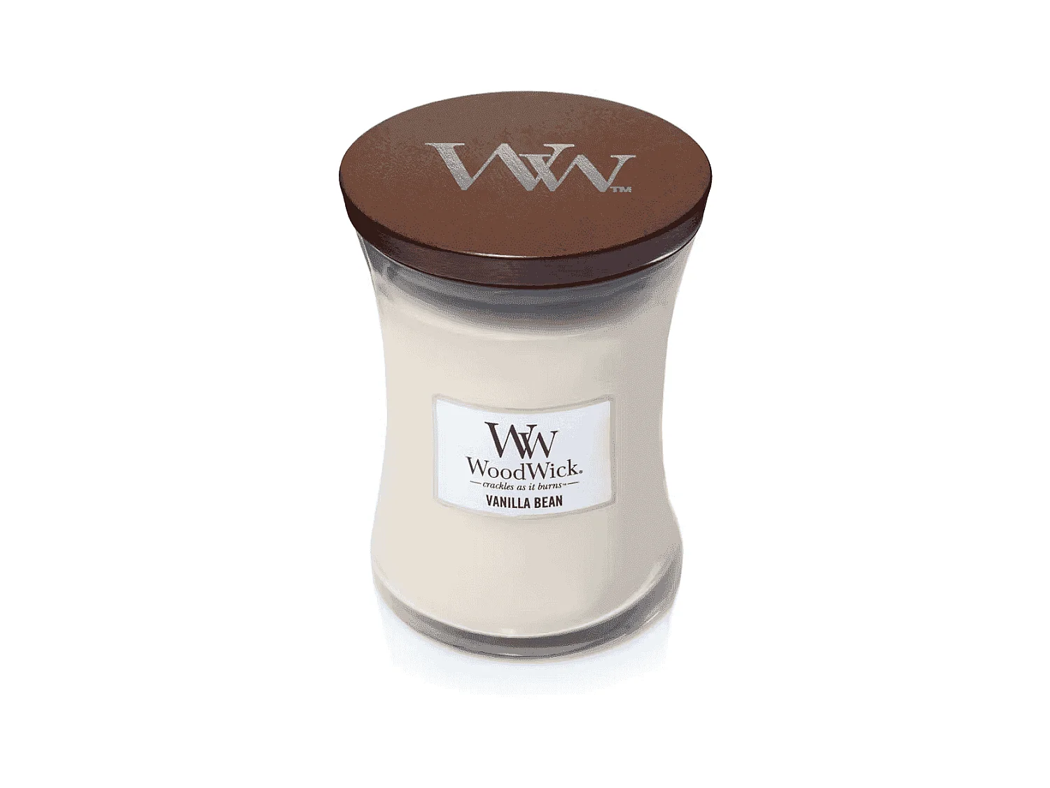 Bougie parfumée sablier, Vanilla Bean, beige 275 gr