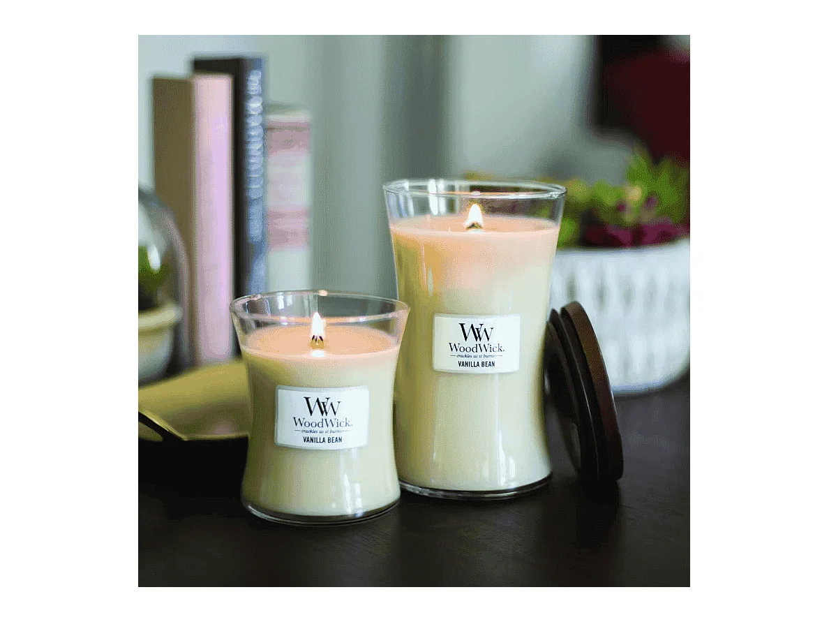 Bougie parfumée sablier, Vanilla Bean, beige 275 gr