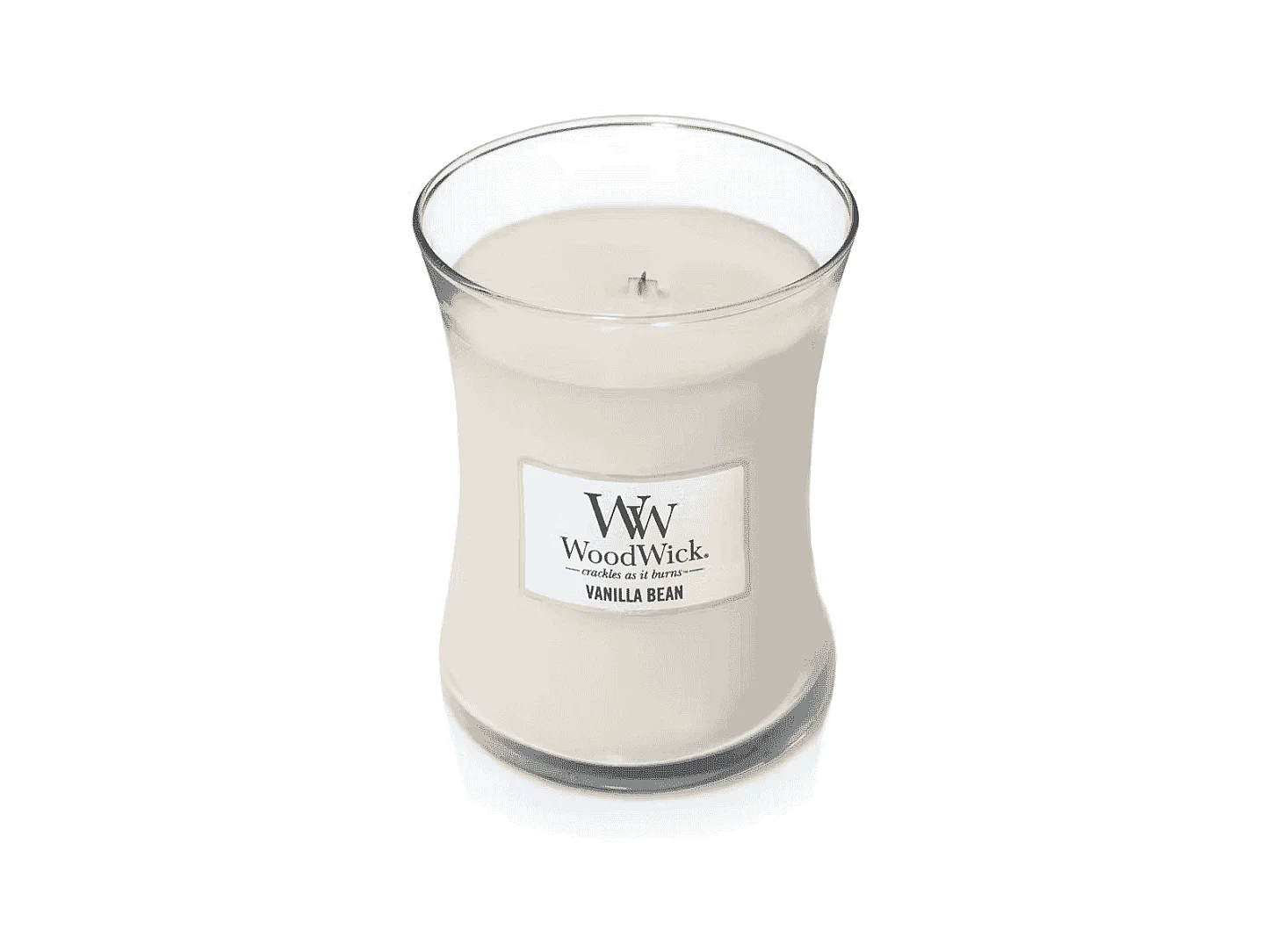 Vela perfumada ampulheta, Vanilla Bean, bege 275 gr