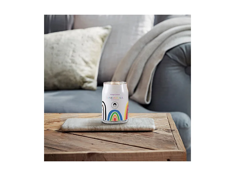 Bougie parfumée en grand pot, Love for All, blanc 567 gr, Signature