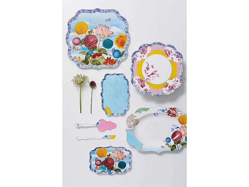 Patera z porcelany wielokolorowa dł. 26 cm, Royal