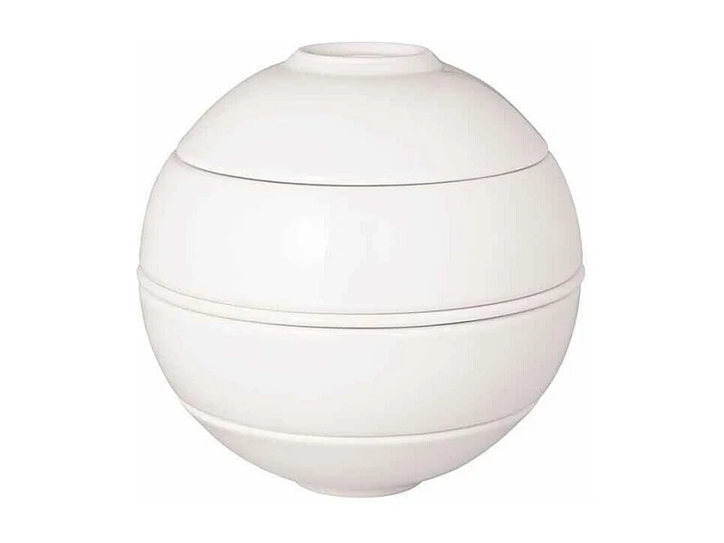 Zestaw do aperitifu 5 elementów z porcelany białej śr. 14 cm, La Boule