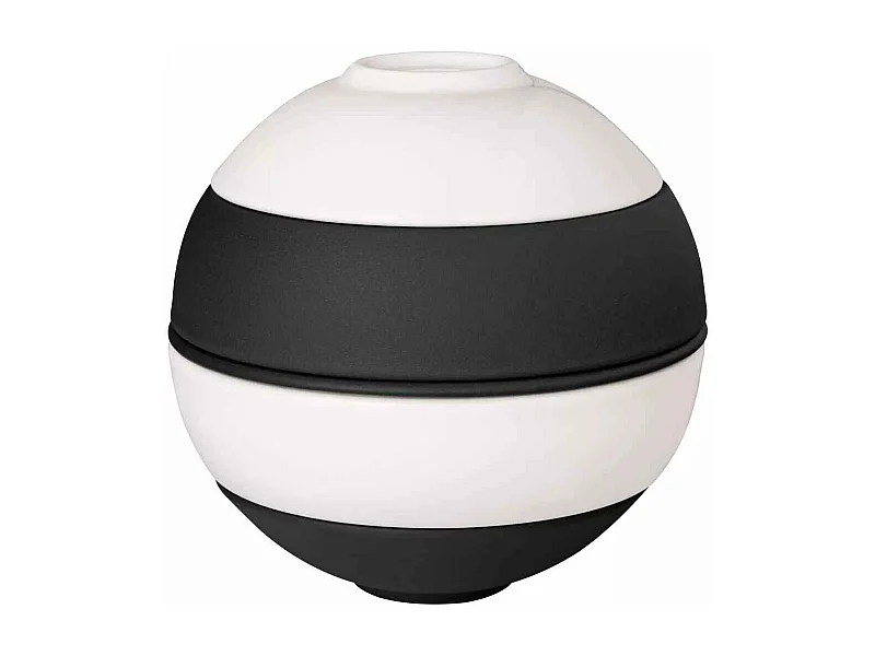 Aperitif-Set 5-teilig aus Porzellan weiß/schwarz D14 cm, La Boule