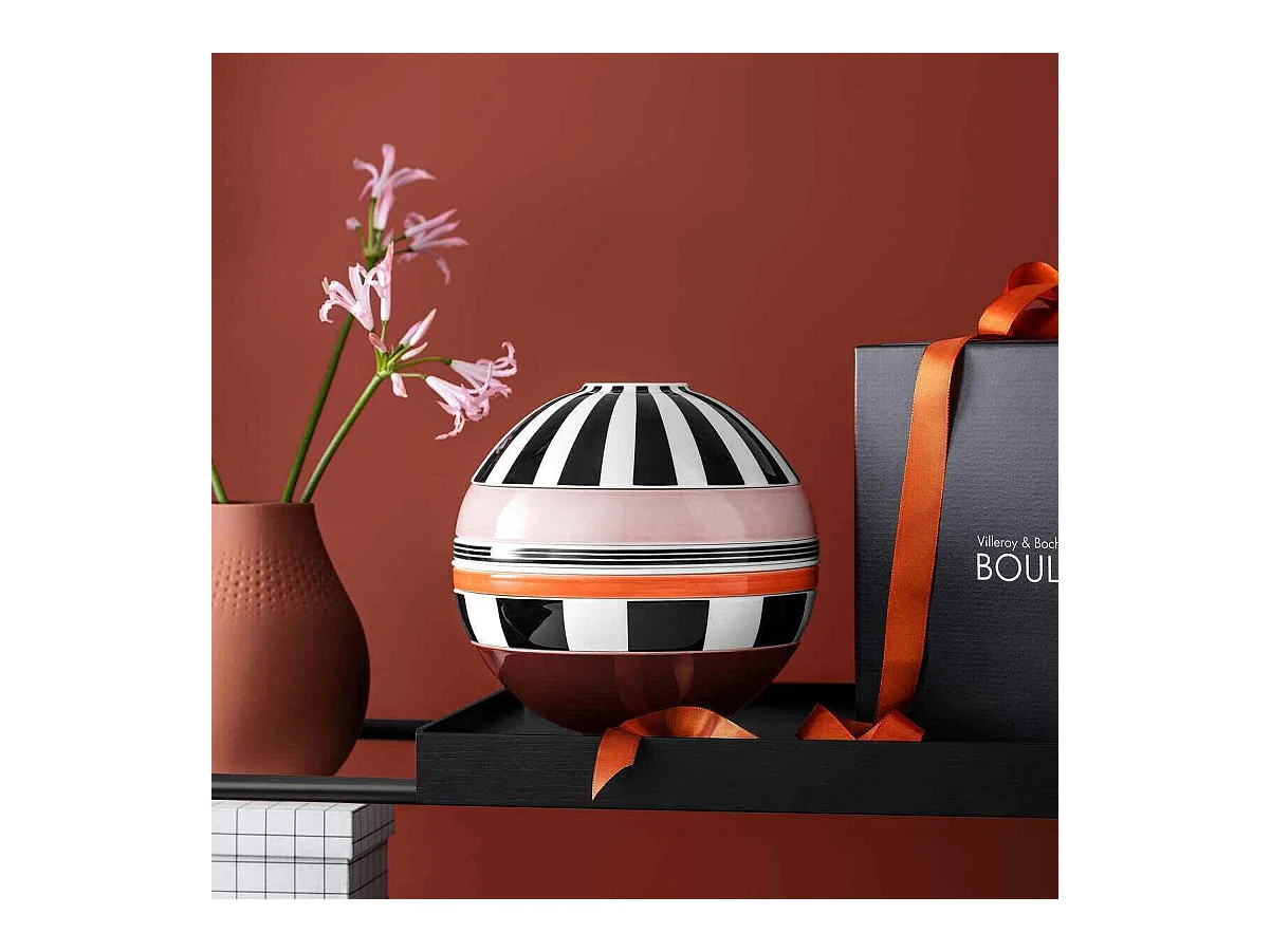 Servies set voor 2 personen, 7-delig, van porselein Memphis Ø 24 cm, La Boule