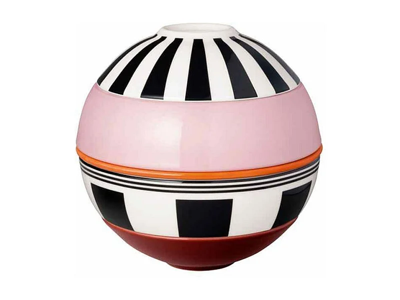 Aperitiefset 5-delig van porselein multicolor, Memphis, Ø 14 cm, La Boule