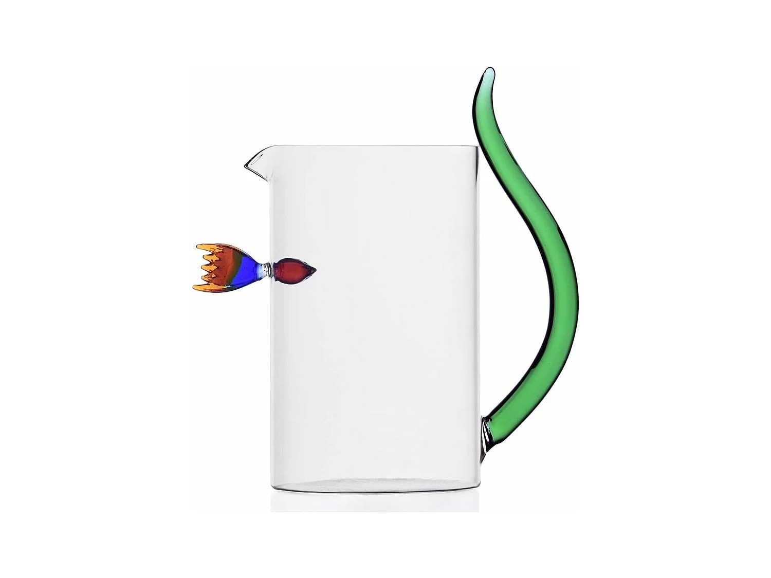 Dzbanek z szkła borokrzemowego, Ryba In&Out, wielokolorowy/zielony 1500 ml, Animal Farm