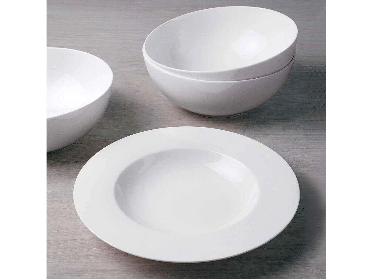 Prato fundo de porcelana branco D24 cm, Royal