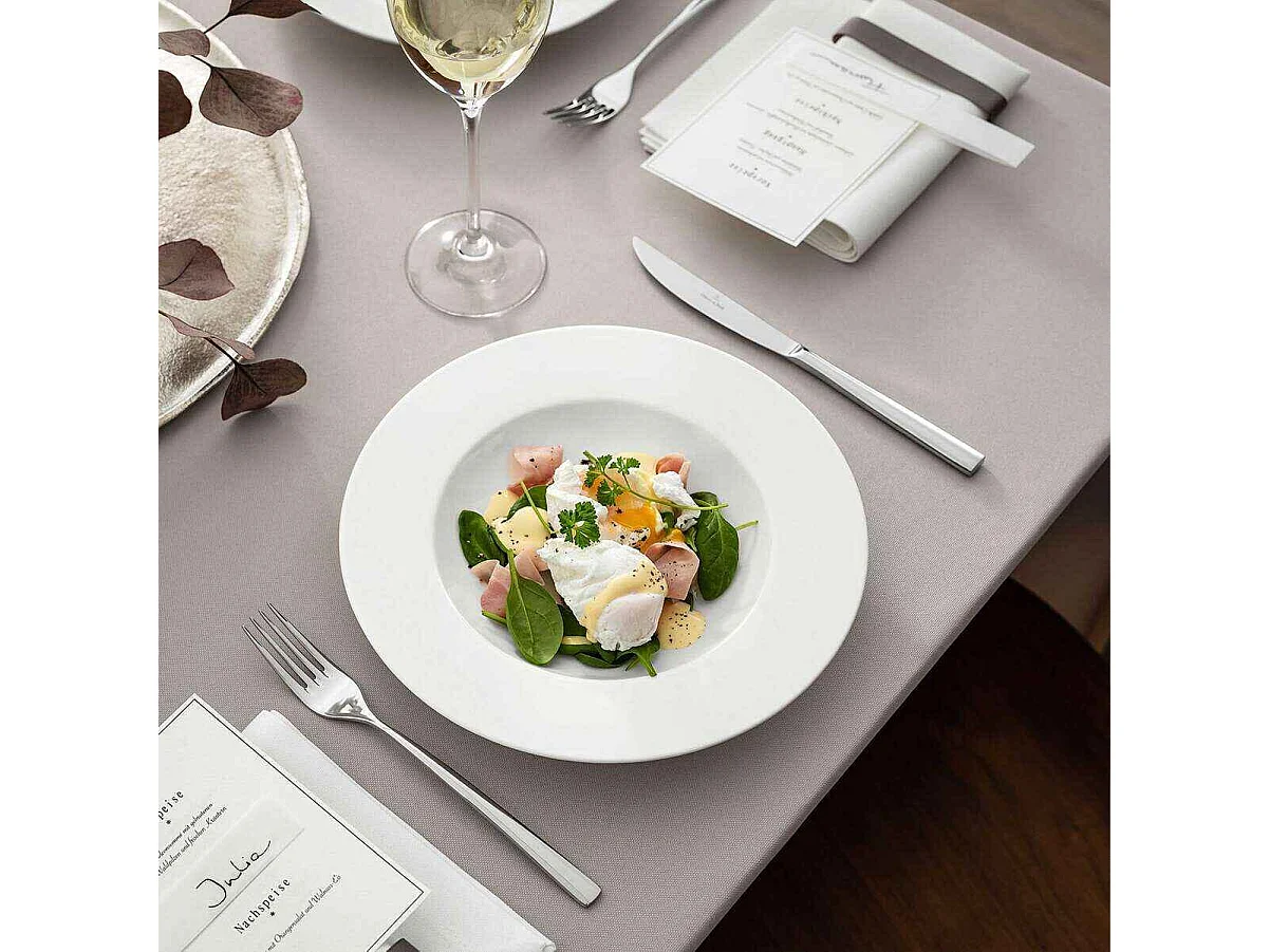 Prato fundo de porcelana branco D24 cm, Royal