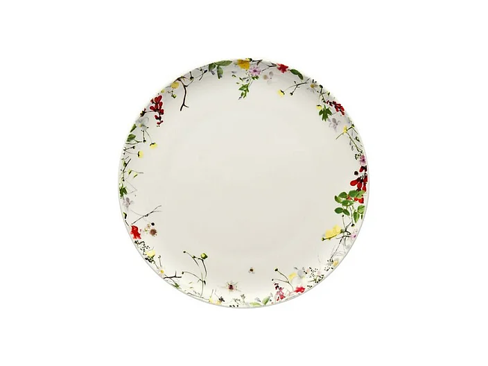 Assiette à fruits en porcelaine blanc/multicolore D21 cm, Brillance