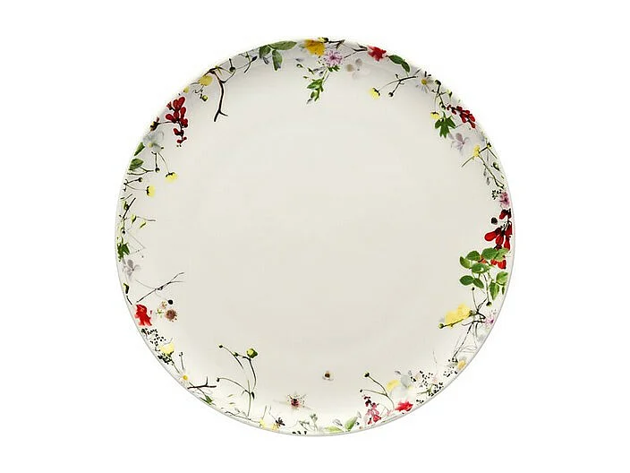 Assiette à fruits en porcelaine blanc/multicolore D21 cm, Brillance