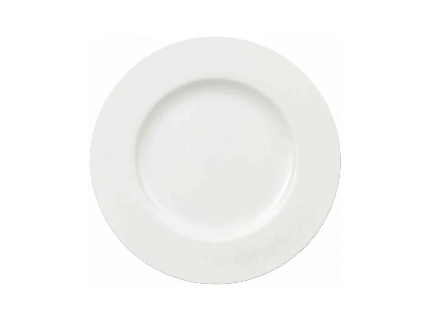 Assiette plate en porcelaine blanc D27 cm, Royal