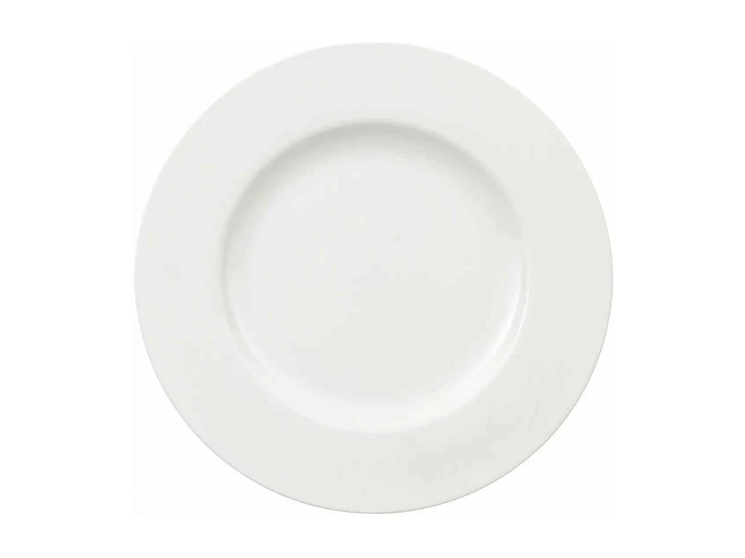 Assiette plate en porcelaine blanc D27 cm, Royal