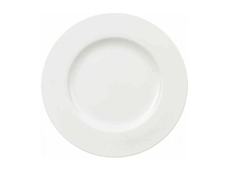 Prato raso de porcelana branco D27 cm, Royal