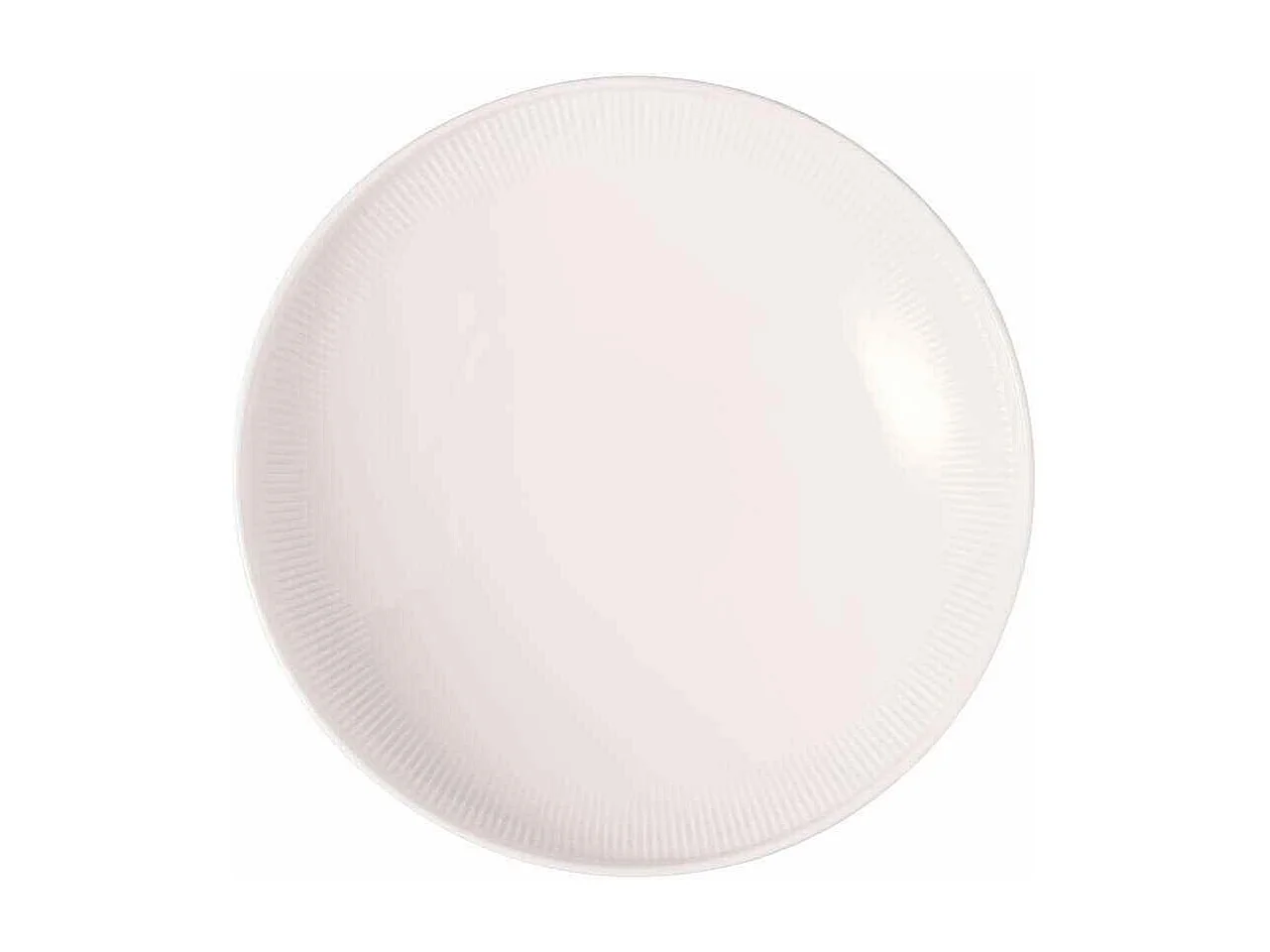 Plat de service en porcelaine blanc D25 cm, Afina