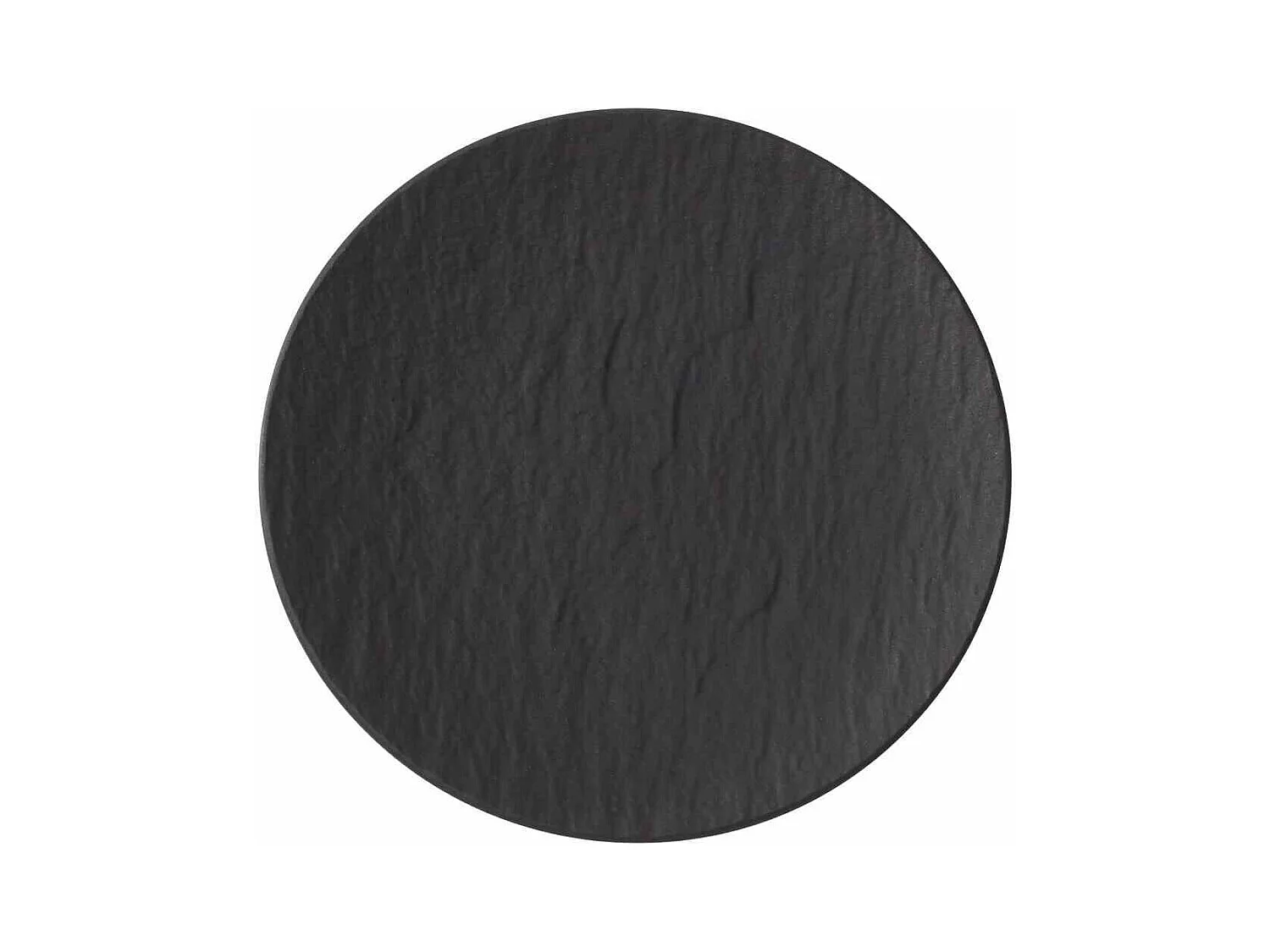 Assiette à pain en porcelaine noir D16 cm, Manufacture Rock