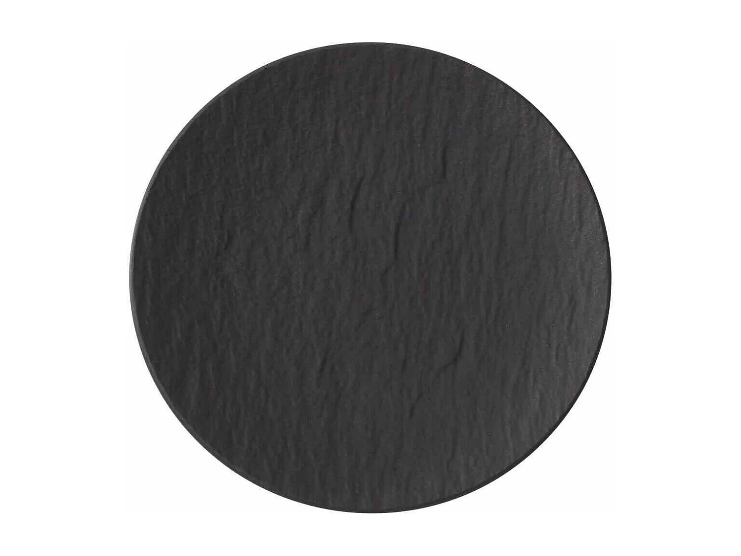 Assiette à pain en porcelaine noir D16 cm, Manufacture Rock