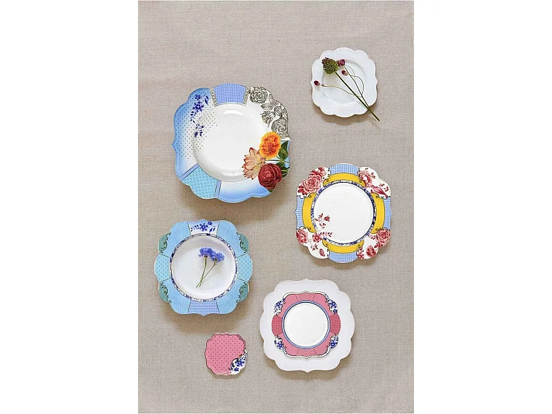 Talerz głęboki z porcelany turkusowo-zielony śr. 23,5 cm, Royal