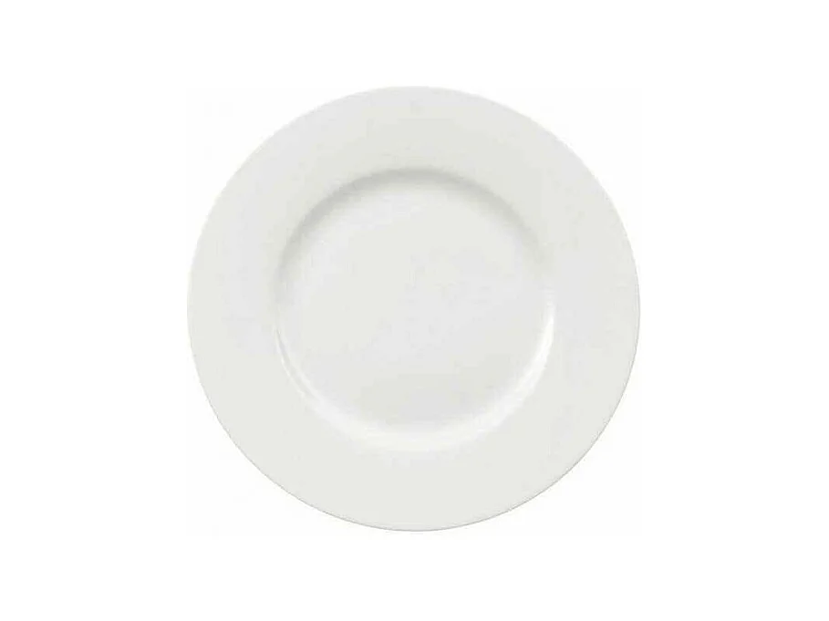 Assiette à fruits en porcelaine blanc D22 cm, Royal