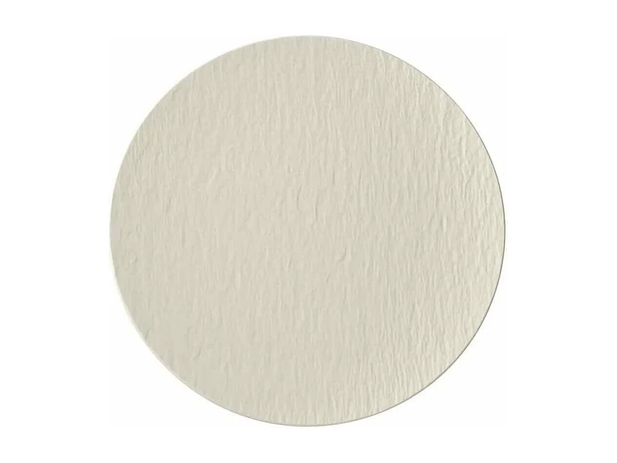 Assiette universelle en porcelaine blanc D25.5 cm, Manufacture Rock