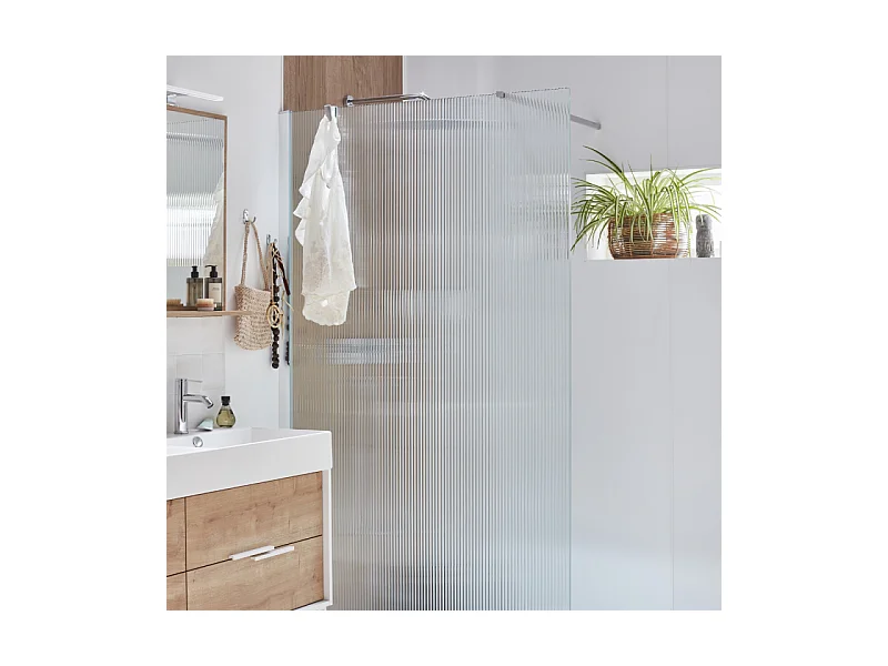 Paroi de douche JACOB DELAFON Contra flute 120cm + kit profilé Chromé