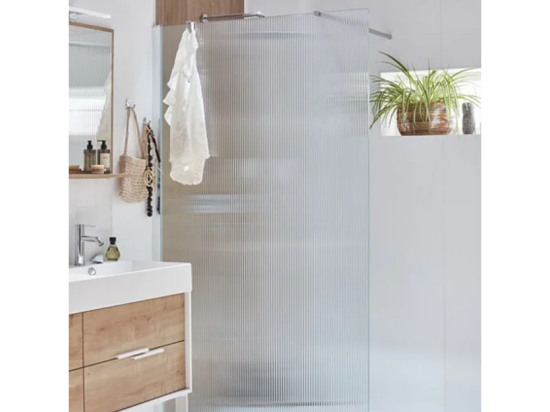 Paroi de douche JACOB DELAFON Contra flute 120cm + kit profilé Chromé