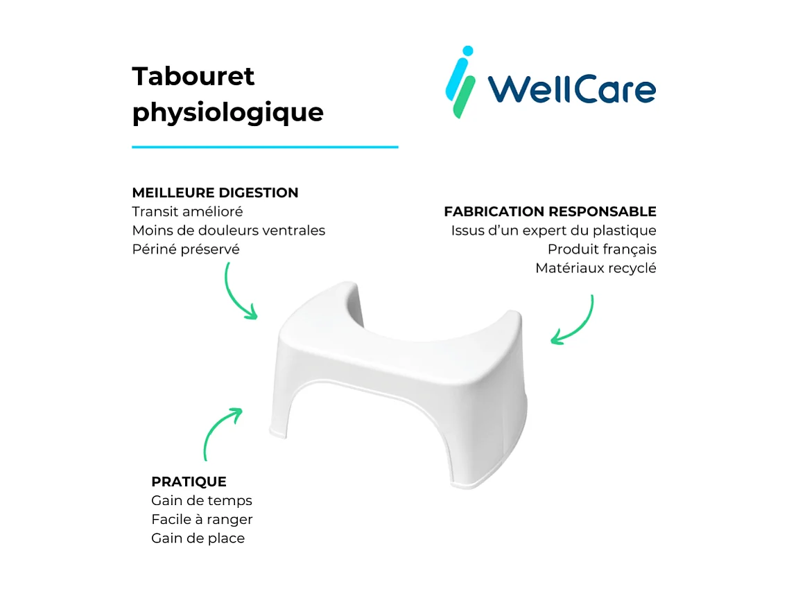 Pack WC sans bride VILLEROY ET BOCH Avento + Bâti support + abattant frein de chute + plaque chromée  + Tabouret blanc