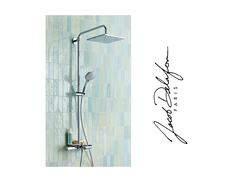 Colonne bain douche thermotastique JACOB DELAFON July+ chromé