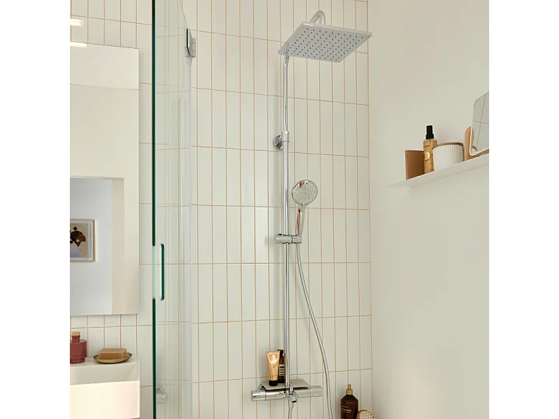 Colonne bain douche thermotastique JACOB DELAFON July+ chromé