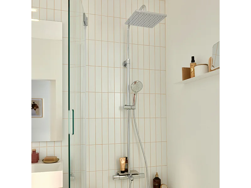 Colonne bain douche thermotastique JACOB DELAFON July+ chromé