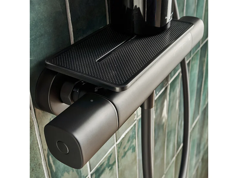 Mitigeur douche thermostatique JACOB DELAFON July+ noir mat