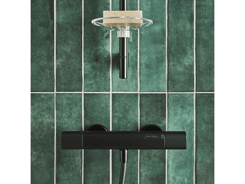 Mitigeur douche thermostatique JACOB DELAFON July+ noir mat