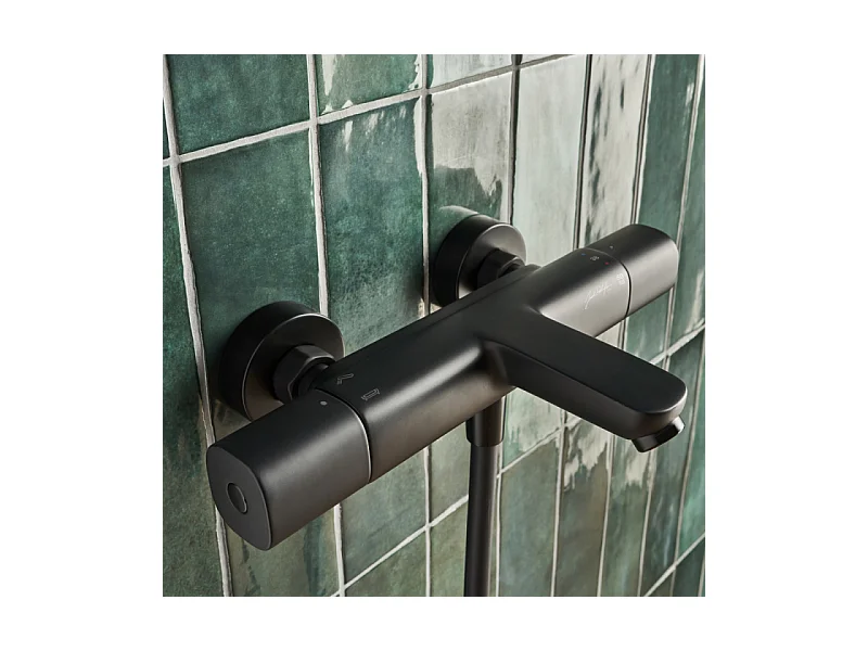 Mitigeur baignoire thermotastique JACOB DELAFON July+ noir mat