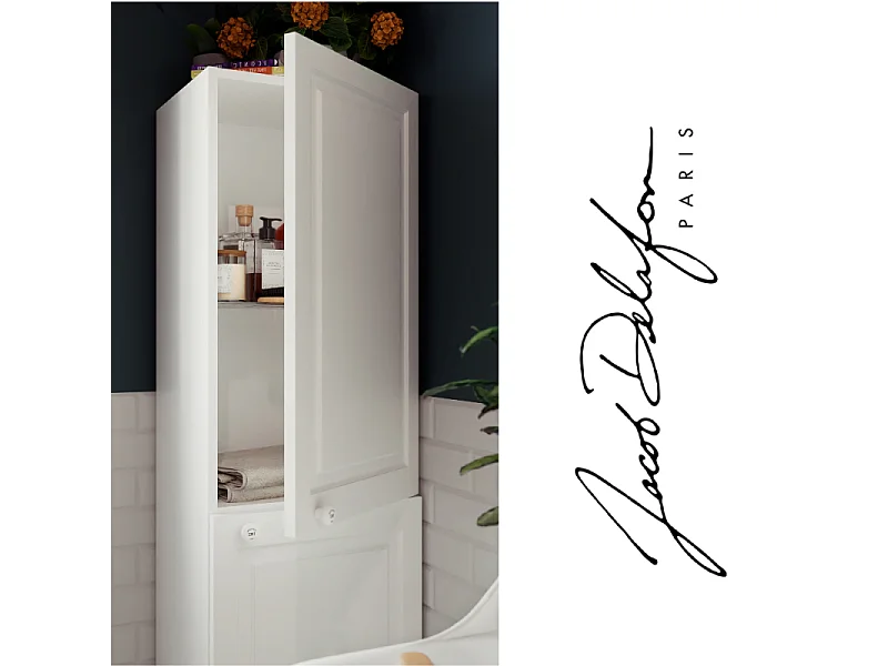 Colonne de salle de bain JACOB DELAFON Cléo 1889 blanc velours version droite