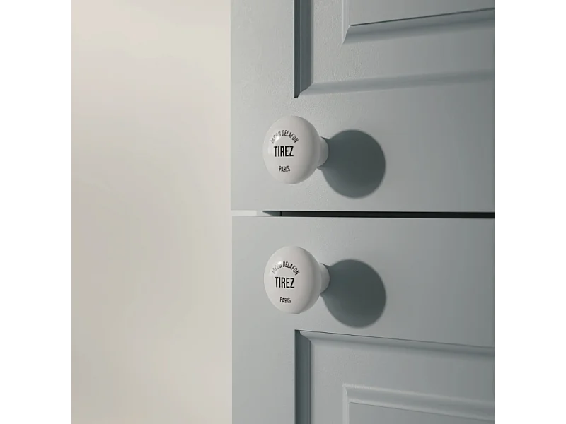 Colonne de salle de bain JACOB DELAFON Cléo 1889 bleu orage velours version gauche