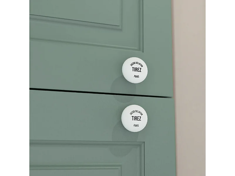 Colonne de salle de bain JACOB DELAFON Cléo 1889 Vert olivier velours version droite