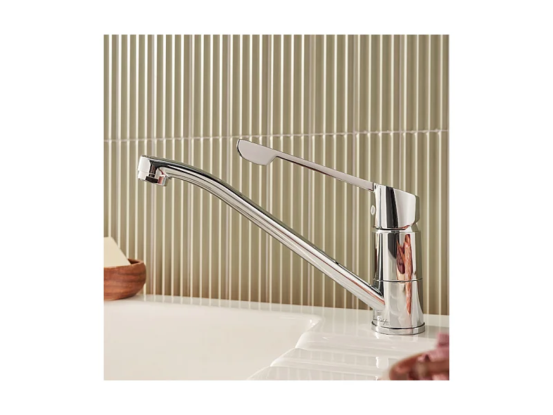 Robinet cuisine bec bas PMR JACOB DELAFON July+ chromé