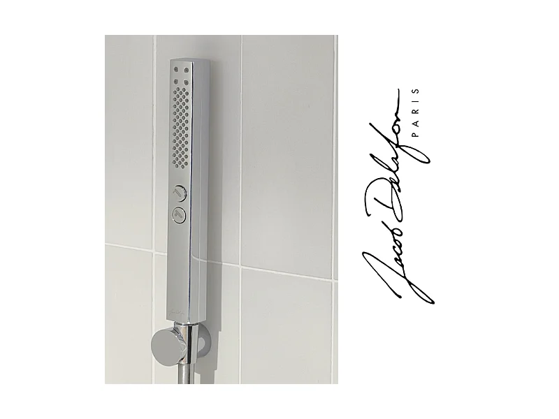 Pommeau de douche JACOB DELAFON Shift+ carré 2 jets chromé