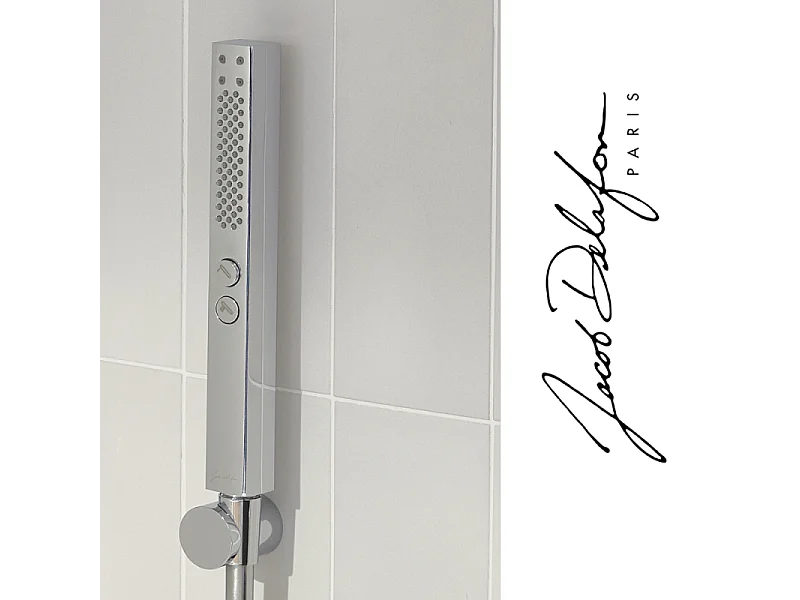 Pommeau de douche JACOB DELAFON Shift+ carré 2 jets chromé